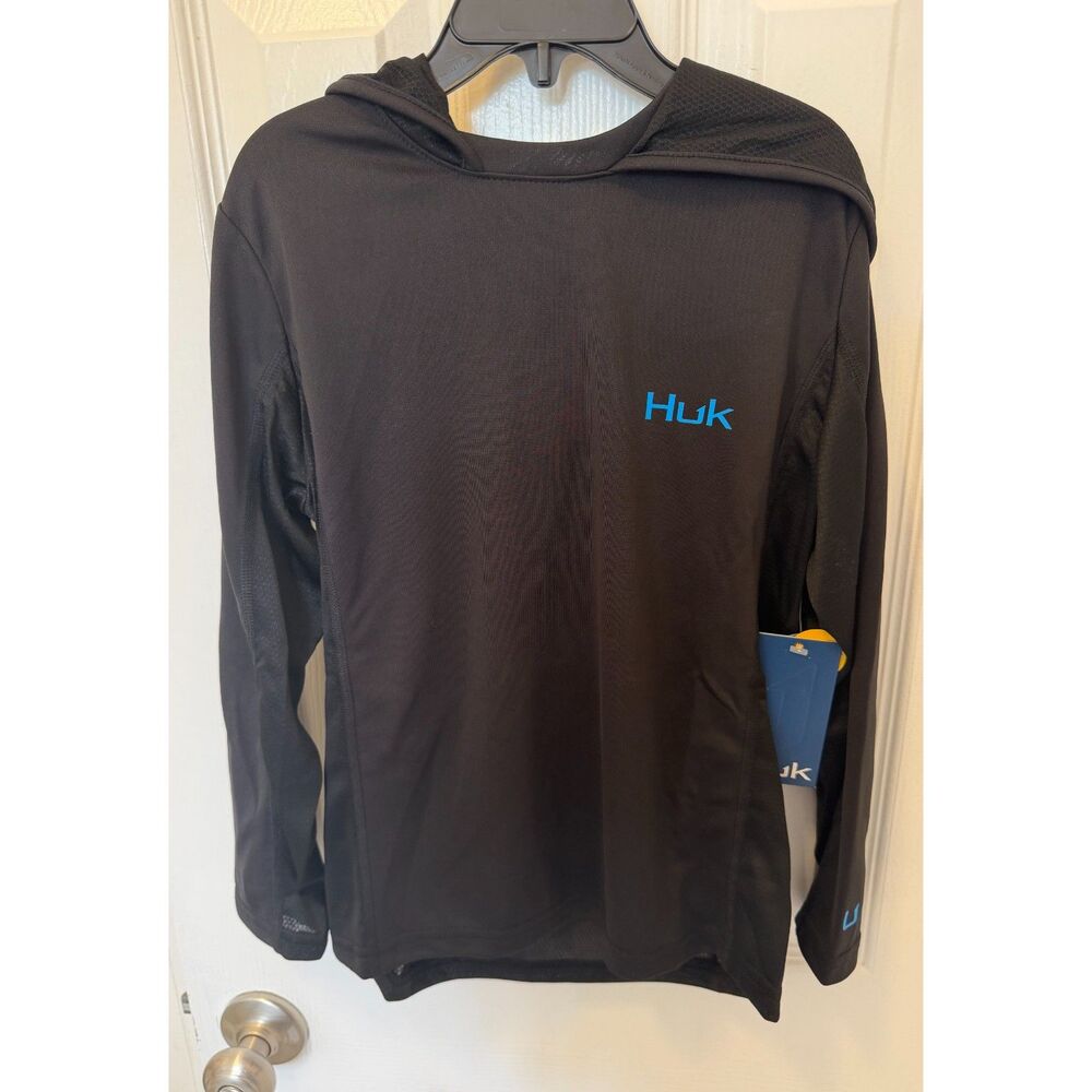 HUK Icon X Hoodie Unisex Kids Long Sleeve Rash Guard Youth Small NWT